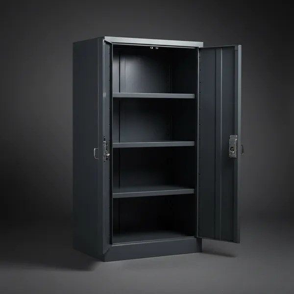 Steel double-door storage cabinet